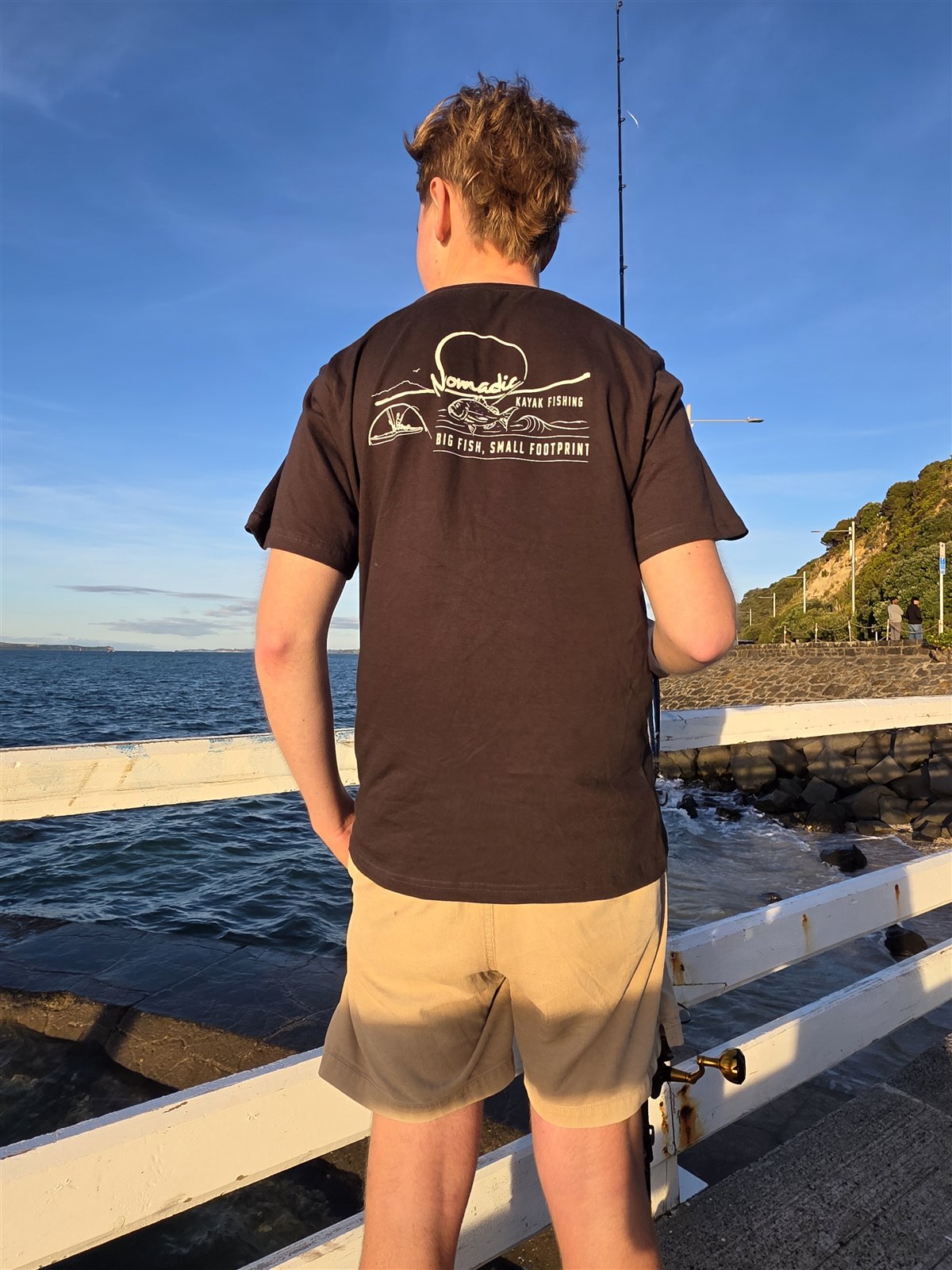 The bold back print of a Classic Nomadic Tee